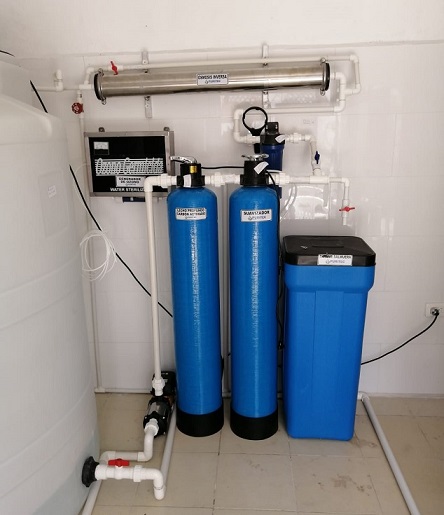 equipo de purificación de despachador de agua